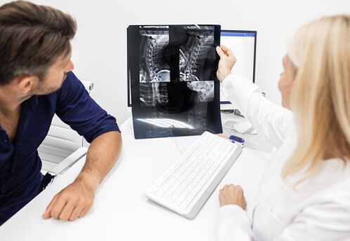 Diagnóstico de osteocondosis cervical en el hombre
